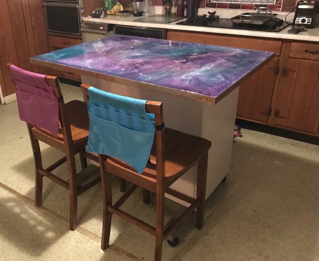 Diy Epoxy Countertop How I Transformed This Kitchen Island Into A
